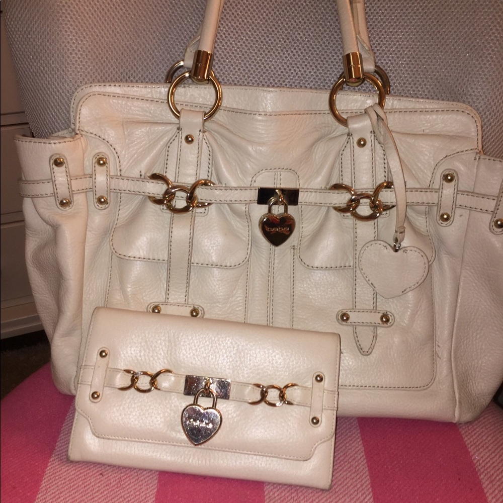 Bebe shoulder bag and Matching Wallet Set